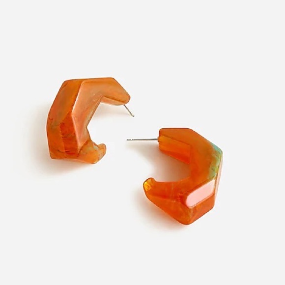 J. Crew Jewelry - J. Crew - Dimensional Hoop Earrings in Burnished Sand